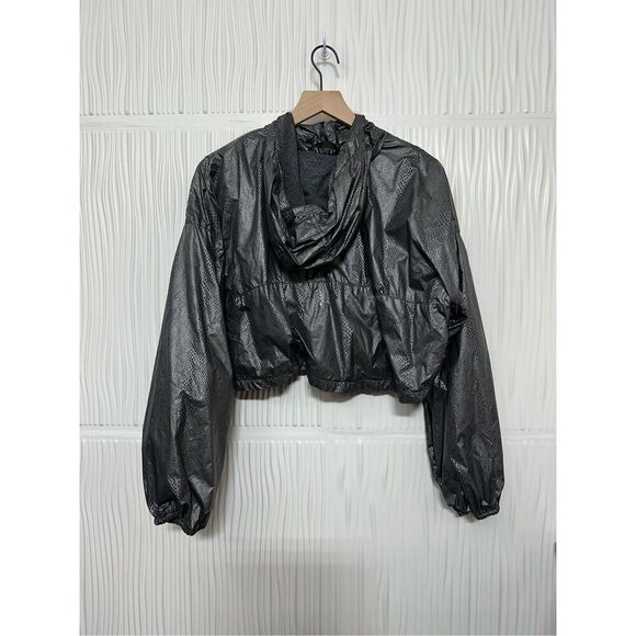 Free People Movement Diamond Back Reflective Cropped Jacket / Windbreaker - Smal - Picture 7 of 11